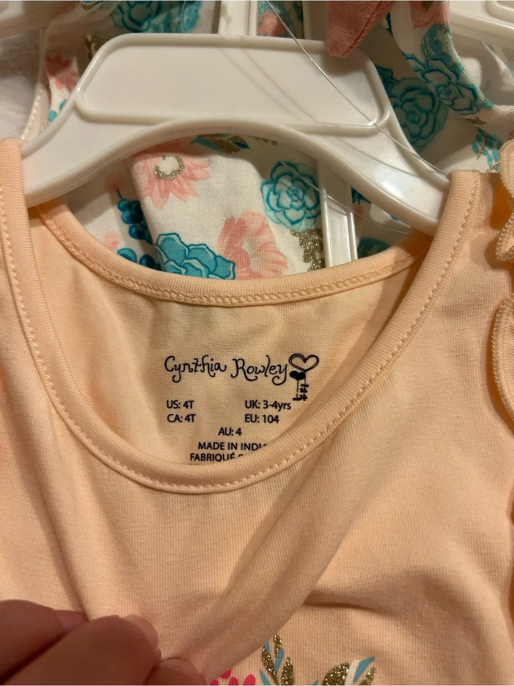 Cynthia Rowley Girls 4T 4-Piece Floral Dress & Shorts Mix & Match Outfit Set